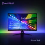 Bộ đèn LED dán màn hình Ambino Basic - Hỗ trợ màn từ 23 đến 34 inch - Điều khiển qua ứng dụng Adrilight