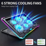 Đế tản nhiệt Laptop ICE Coorel K15 (6 quạt Led RGB)