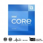 CPU Intel Core i3-13100 (up to 4.5Ghz, 4 nhân 10 luồng, 12MB Cache, 65W) - Socket Intel LGA 1700/Raptor Lake) 
