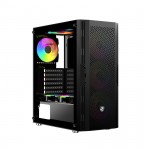 Vỏ Case VITRA SAPHIRA NX11 E-ATX 3FRGB (Mid Tower/Màu Đen/Kèm sẵn 3 Fan RGB)