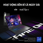 Laptop Asus Gaming ROG Strix G614JU-N3777W (i7 13650HX/16GB RAM/512GB SSD/16 QHD 165hz/RTX 4050 6GB/Win11/Xám)