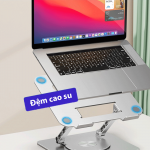 Giá đỡ Laptop/Macbook/Ipad/Tablet Ergotek LS652 Đế Xoay 360 Độ , Hợp Kim Nhôm Màu Bạc