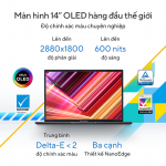 Asus Vivobook  14 OLED A1405VA-KM095W (i5 13500H/16GB RAM/512GB SSD/14 2.8K Oled/Win11/Bạc/Chuột)
