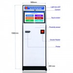 Máy KIOSK cấp số thứ tự COMQ Q-Kiosk 1543 CMT P80 - 15''