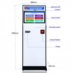 Máy KIOSK cấp số thứ tự COMQ Q-Kiosk 1783CMT P80 - 17''