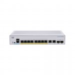 Switch Cisco CBS350-8FP-E-2G-EU 8 port GE POE+, 120W power budget, Ext PS, 2x1G SFP/COPPER Combo