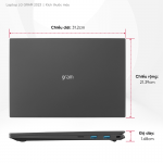 Laptop LG Gram 14ZD90R-G.AX52A5 (i5-1340P/8GB RAM/256GB SSD/14.0 inch WUXGA/Dos/Đen) (2023)