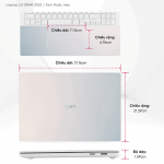 Laptop LG Gram 14Z90RS-G.AH54A5 (i5-1340P/16GB RAM/512GB SSD/14.0 inch WQXGA+ OLED/Win 11/Trắng) (2023)