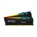 Ram Desktop Kingston Fury Beast RGB (KF556C40BBAK2-16) 16GB (2x8GB) - DDR5 5600MHz