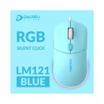 Chuột Có Dây Dareu LM121 Blue (SILENT CLICK, LED RGB)