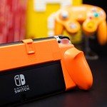 NeoGrip Set Skull & Co for Nintendo Switch Oled - Gamecube Orange