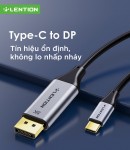 Cáp chuyển đổi từ Type C sang DisplayPort dài 1,7m Lention CU808D (Hỗ trợ 8K 60Hz)