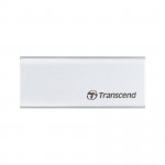 Ổ cứng di động Transcend SSD 500GB USB 3.1 Gen 2, Type C - TS500GESD260C, vỏ kim loại màu bạc