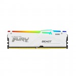 Ram Desktop Kingston Fury Beast RGB White (KF556C40BWAK2-32) 32GB (2x16GB) DDR5 5600MHz
