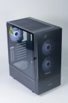 Vỏ Case SAMA 3307 Black (ATX/Mid Tower/Màu Đen/Kèm sẵn 3 Fan ARGB)