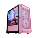 Vỏ Case Segotep ARTIST 2F RGB Pink (MATX/Mid Tower/Màu Hồng/2 Fan ARGB)