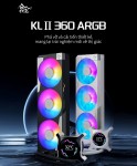 Tản nhiệt nước SEGOTEP KUNLUN KL360 II A-RGB WHITE (Màu Trắng/Màn LCD)