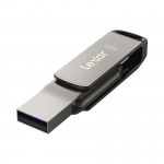 USB LEXAR 64GB JumpDrive D400 OTG USB 3.1 Type C Titanium (USB 3.1_LJDD400064G-BNQNG)