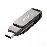 USB LEXAR 64GB JumpDrive D400 OTG USB 3.1 Type C Titanium (USB 3.1_LJDD400064G-BNQNG)