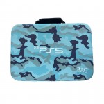 Vali du lịch Platinum Century đựng máy PS5 ổ đĩa / Digital Travel Case màu Camouflage Blue