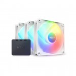 Fan Case Tản Nhiệt NZXT F120RGB Core Triple Pack White w/RGB Controller (Màu trắng/Hộp 3 quạt)