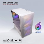 Vỏ Case VSP B709 Trắng (MATX/Mid Tower/4 fan led)