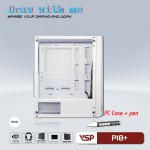 Vỏ Case VSP P18+ White (ATX/Mid Tower/Màu Trắng/Bút Vẽ)