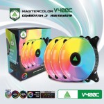 Bộ Kit 3 Fan VSP V400C LED ARGB (1 hub/ 1 remote/ 3c Fan)