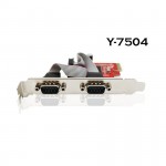 Card PCI Express to Com RS232 2 Cổng Unitek Y-7504