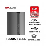 Ổ cứng di động Hiksemi Portable Shield SSD T300S Terre 2TB USB3.1,Type C Màu Xám