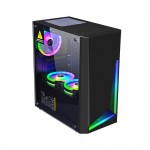 Vỏ Case Xtech Gaming G350 Black (MATX/Mid Tower/Màu Đen/2Fan RGB)