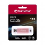 Ổ cứng di động Portable SSD 1TB Transcend ESD310P Màu Hồng