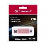 Ổ cứng di động Portable SSD 2TB Transcend ESD310P Màu Hồng