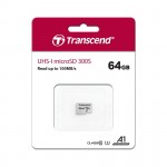Thẻ nhớ Transcend 64GB UHS-I MicroSD 300S Class 10, U1, A1 (TS64GUSD300S)