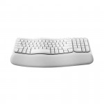 Bàn phím không dây Logitech Wave Keys Ergonomic Off-white (USB 2.4GHz Logi Bolt , Bluetooth) _ 920-012282