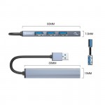 Bộ chia USB 3.0 1 ra 4 Orico AH-A13-GY-BP