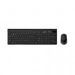 Bộ bàn phím chuột không dây Genius SlimStar 8230 Đen (Kết nối 3 thiết bị Bluetooth 5.3/Wireless 2.4GHz)