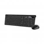 Bộ bàn phím chuột không dây Genius SlimStar 8230 Đen (Kết nối 3 thiết bị Bluetooth 5.3/Wireless 2.4GHz)