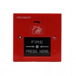 Tổ hợp chuông đèn, nút ấn báo cháy không dây FireSmart FSMBL-001