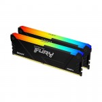 Ram Desktop Kingston Fury Beast RGB (KF436C18BB2A/16) 16GB (1x16GB) DDR4 3600Mhz