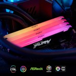 Ram Desktop Kingston Fury Beast RGB (KF432C16BB2A/8) 8GB (1x8GB) DDR4 3200Mhz