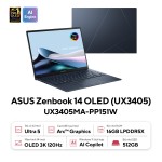 Laptop Asus ZenBook UX3405MA-PP151W (Ultra 5 125H/16GB RAM/512GB SSD/14 3K/Win11/Túi/Xanh)