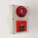 Tổ hợp chuông đèn, nút ấn báo cháy không dây (Vỏ nhựa) FSMBL-002