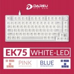 Bàn phím cơ DAREU EK75 Full white _Firefly switch