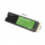 Ổ cứng SSD WD SN350 Green 500GB M.2 2280 PCIe NVMe 3x4 (Đọc 2400MB/s - Ghi 1500MB/s)-(WDS500G2G0C)