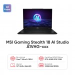 Laptop MSI Gaming Stealth 18 AI Studio A1VHG-xxx (Core Ultra 9 185H/32GB RAM/ 2TB SSD/RTX4080 12G/18.0 inch MiniLED 120Hz/ Win11/Đen) (2024)