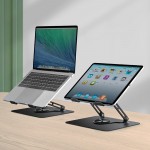 Giá đỡ Laptop/Macbook/Ipad/Tabblet E606 Đế Xoay 360 độ, Hợp Kim Thép Màu Trắng