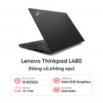 Laptop Lenovo Thinkpad L480  I5 8250U/8G/256Gb/14''HD - Hàng cũ đẹp 95 % không sạc ( phím JP)