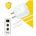 Củ sạc PISEN QUICK- Mr White Tiny USB-C 20W (Lightning) CL1000