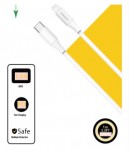 Cáp PISEN QUICK - Mr White Lightning USB-C 1m, trắng - Global